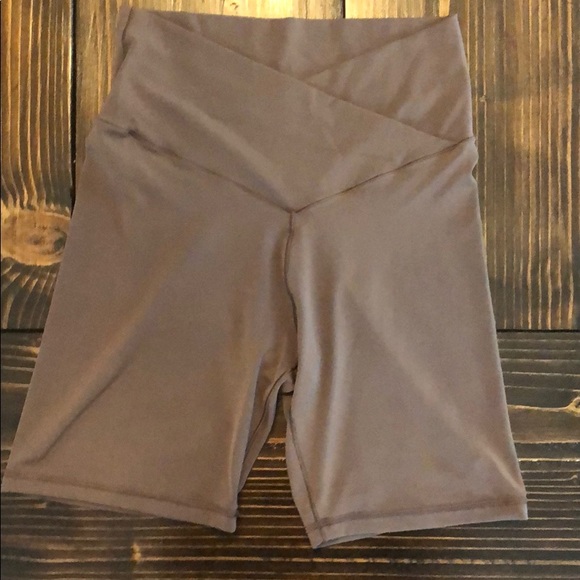 aerie Pants - Aerie Real Me cross front bike shorts